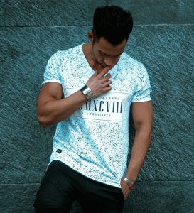 Dark Teal Printed Tshirt